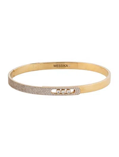 Pre-owned Messika 18k Diamond Move Noa Bangle Bracelet, 7" In Multicolor