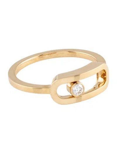 Pre-owned Messika 18k Diamond Move Uno Ring In Multicolor