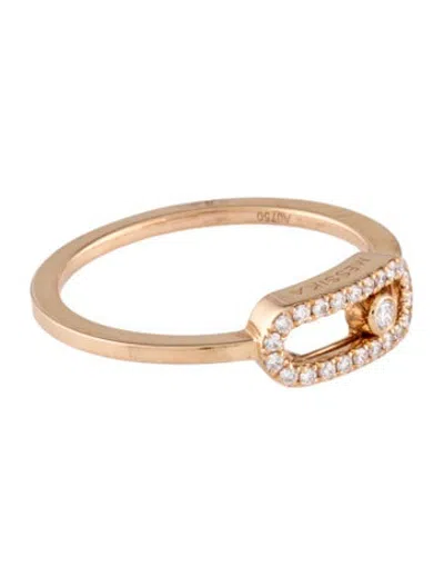 Pre-owned Messika 18k Diamond Move Uno Ring In Multicolor