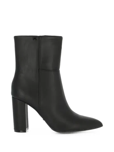 Mexx Pointed-toe Block-heel Boots In Black