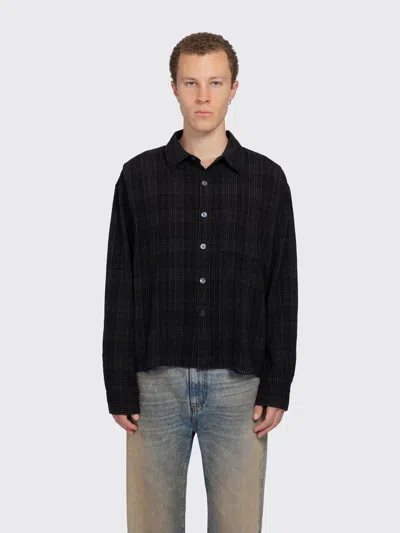 Mfpen Priority Shirt In Overdyed Black Check