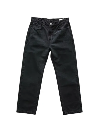 Mfpen Washed-canvas Jeans In Black