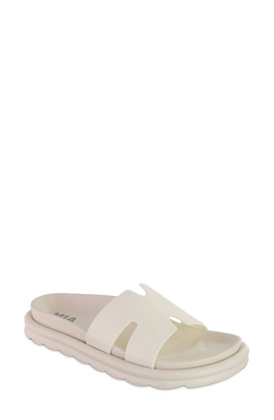 Mia Bertini Slide Sandal In Bone