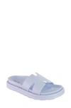 Mia Bertini Slide Sandal In Light Blue