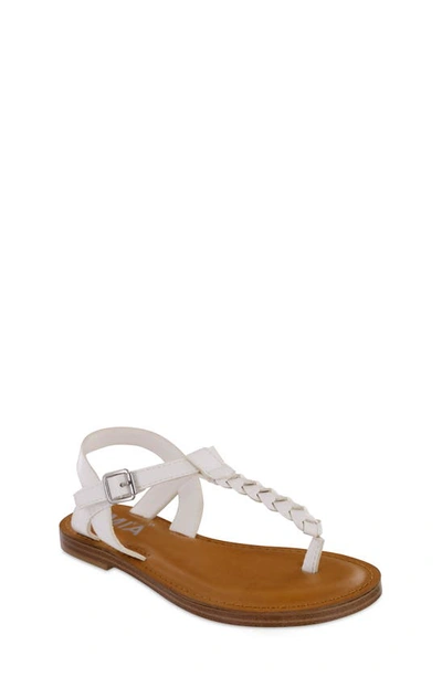 Mia Kids' Annae T-strap Sandal In White