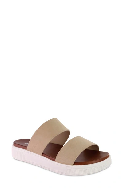 Mia Saige Platform Slide Sandal In Multi
