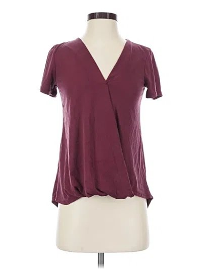 Pre-owned Miami Short Sleeve T-shirt In Burgundy