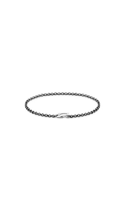Miansai Rolo Clip Bracelet In Polished Silver
