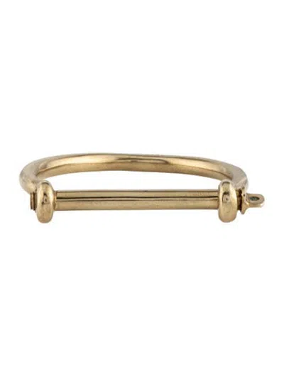 Pre-owned Miansai Thin Screw Cuff Bracelet, 6" In Multicolor