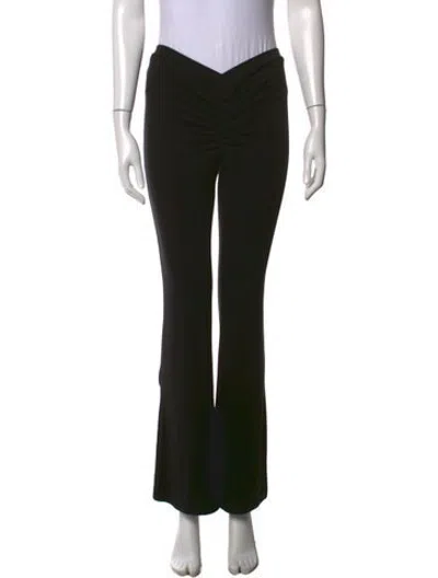 Pre-owned Miaou Flared Pants In Black