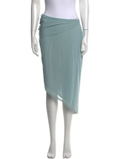 Pre-owned Miaou Midi Length Skirt W/ Tags In Burgundy