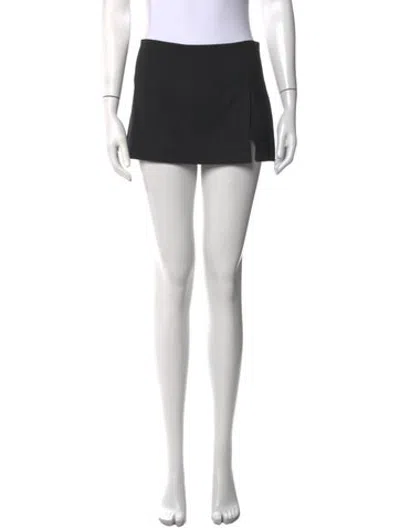Pre-owned Miaou Mini Skirt In Black