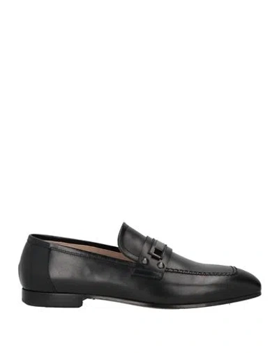 Mich E Simon Man Loafers Black Size 9 Leather