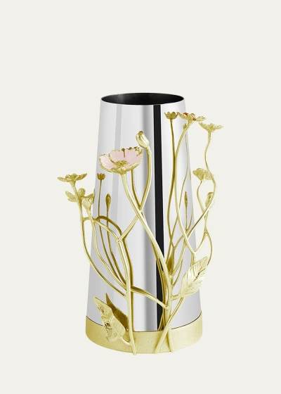 Michael Aram Wildflowers Vase, 8" In Gold