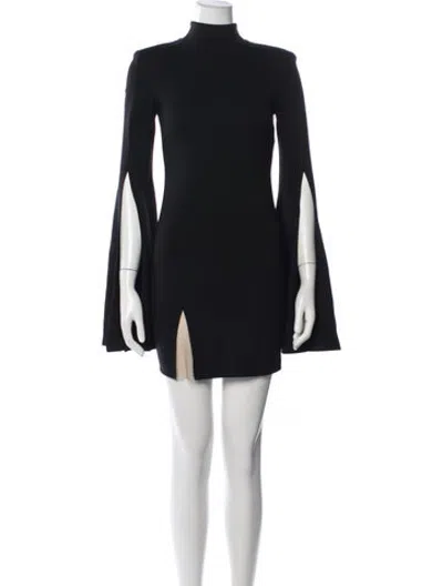 Pre-owned Michael Costello X Revolve Turtleneck Mini Dress In Blue