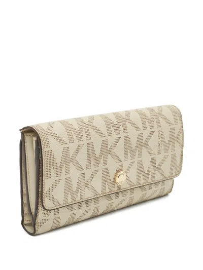 Pre-owned Michael Kors 859716 White In Neutral