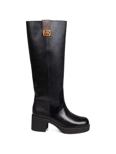 Michael Kors Bryant Square-toe Boots In Black