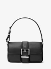 Michael Kors Colby Medium Leather Shoulder Bag In Black