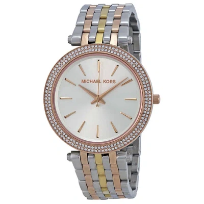 Michael Kors Darci Silver Dial Ladies Watch Mk3203 In Gold / Gold Tone / Rose / Rose Gold Tone / Silver