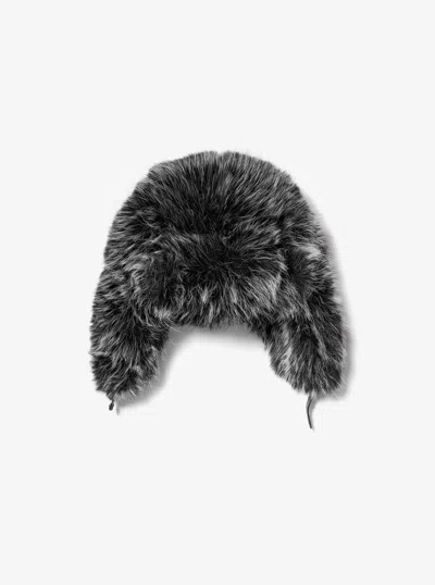 Michael Kors Faux Fur Trapper Hat In Gray