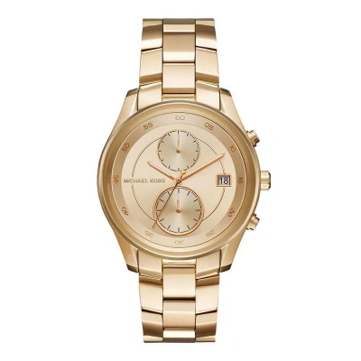 Pre-owned Michael Kors Ladies Watch Wristwatch Stainless Steel Gold Mk6464