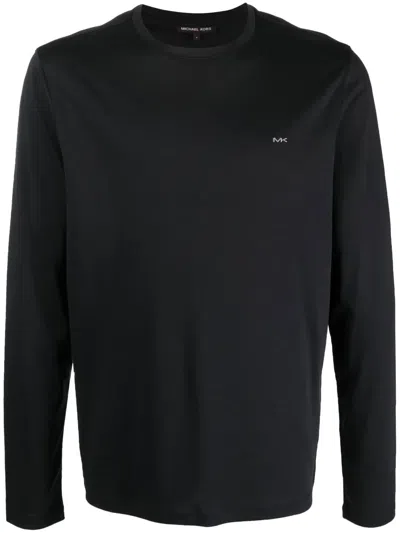 Michael Kors Logo-print Cotton Sweatshirt In Black