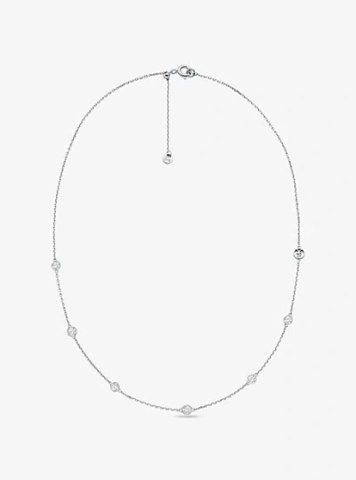 Michael Kors Precious Metal-plated Sterling Silver Cubic Zirconia Necklace