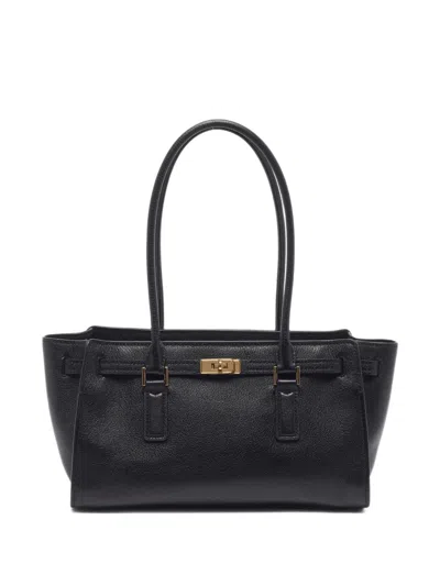 Pre-owned Michael Kors Vintage Hamilton Moderne Shoulder Bag In Black