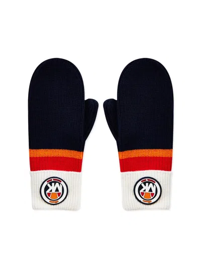 Michael Kors X Ellesse Logo Mittens Gloves In Blue