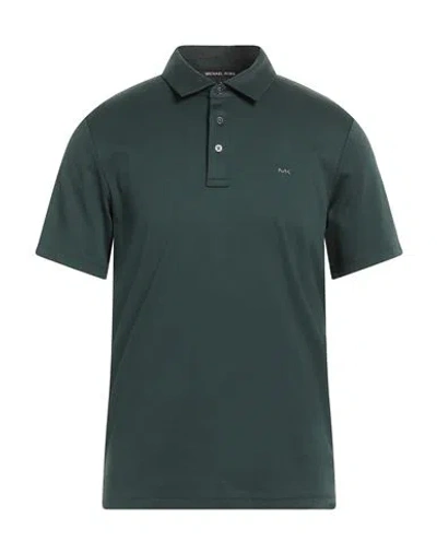 Michael Kors Mens Man Polo Shirt Dark Green Size Xxl Cotton