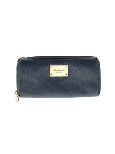Pre-owned Michael Michael Kors Leather Wallet In Blue