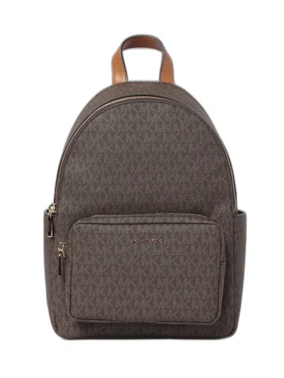 Michael Michael Kors Medium Tanner Backpack With Logo Print In Brown
