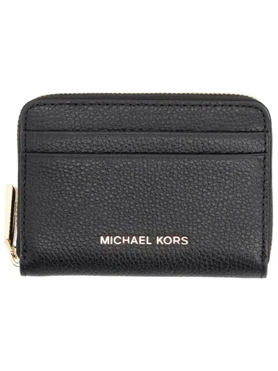 Michael Michael Kors Michael By Michael Kors Card Holder "jet Set" In Black