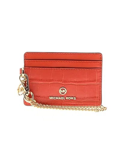Pre-owned Michael Michael Kors Wallet In Red