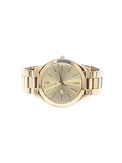 Pre-owned Michael Michael Kors Watch In Gold