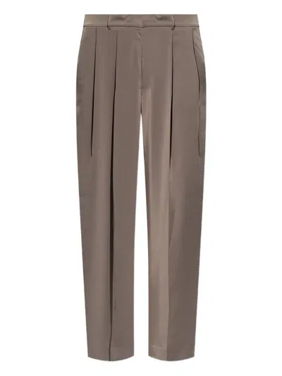 Michael Michael Kors Woven Pants In Chestnut