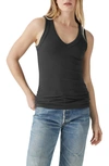 Michael Stars Blanche Side Ruched Tank In Oxide