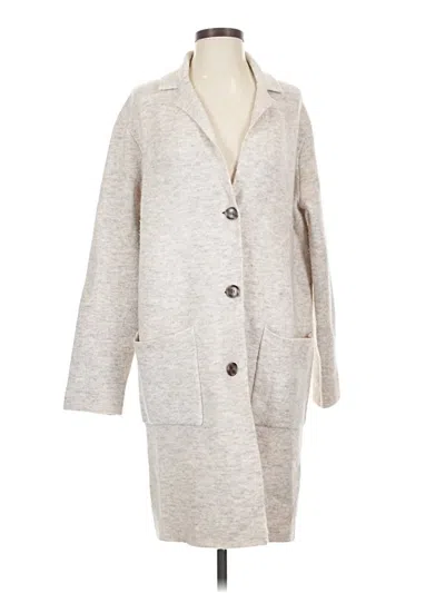 Pre-owned Michael Stars Cardigan Sweater In Ivory