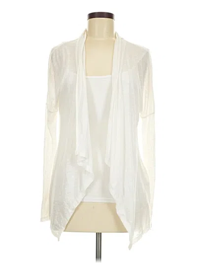 Pre-owned Michael Stars Cardigan Sweater In White