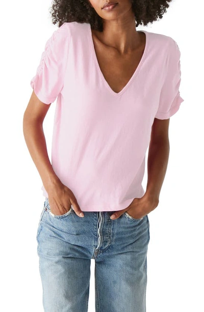 Michael Stars Josie V-neck Shirt In Bliss