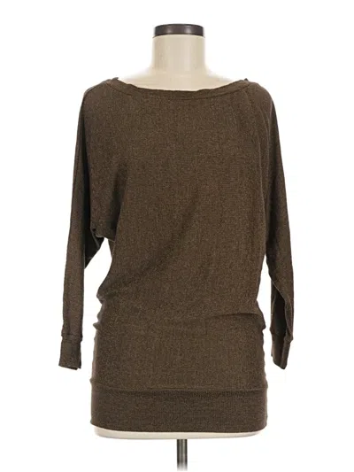 Pre-owned Michael Stars Pullover Sweater In Brown