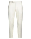 Michele Carbone Man Pants Cream Size 34 Virgin Wool, Elastane In White