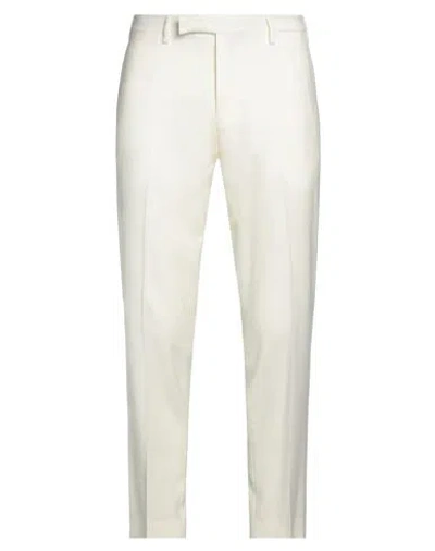 Michele Carbone Man Pants Cream Size 34 Virgin Wool, Elastane In White