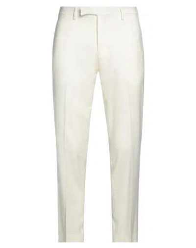 Michele Carbone Man Pants Cream Size 36 Virgin Wool, Elastane In White