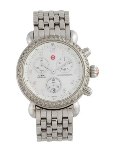 Pre-owned Michele Csx Watch, 36mm In Multicolor