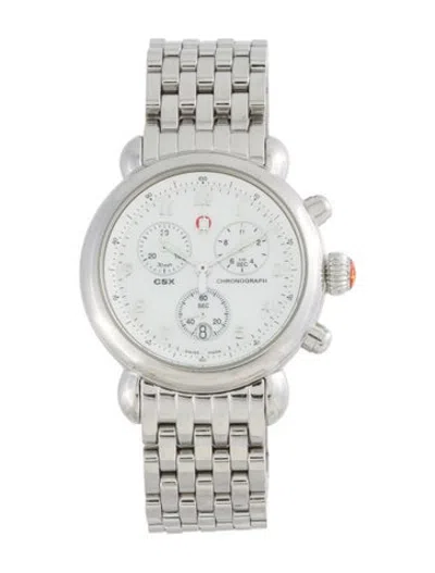 Pre-owned Michele Csx Watch, 36mm In Multicolor