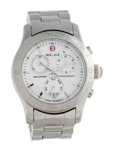 Pre-owned Michele Mw Sport Watch, 36mm In Multicolor