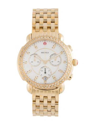 Pre-owned Michele Sidney Watch, 38mm In Multicolor