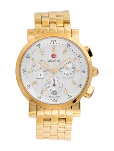 Pre-owned Michele Sport Sail Watch, 38mm In Multicolor
