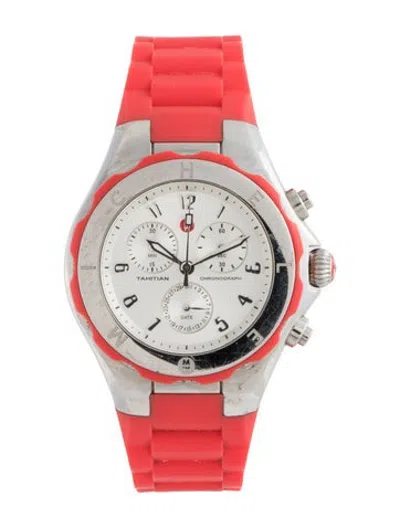 Pre-owned Michele Tahitian Jelly Bean Watch In Multicolor
